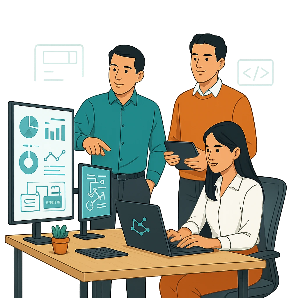 Digital Transformation Illustration